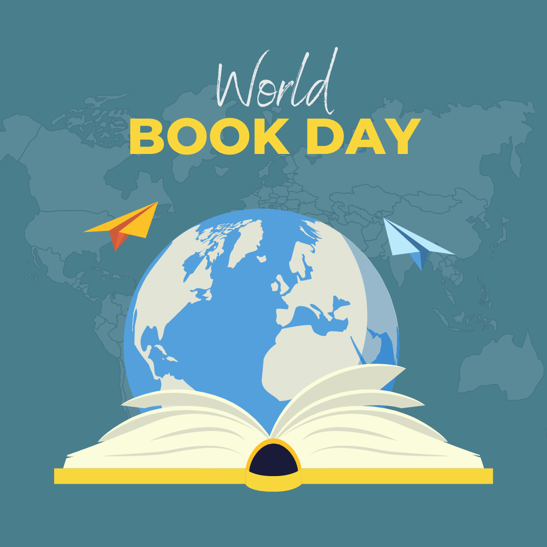 Blue And Yellow Celebratation World Book Day Instagram Post